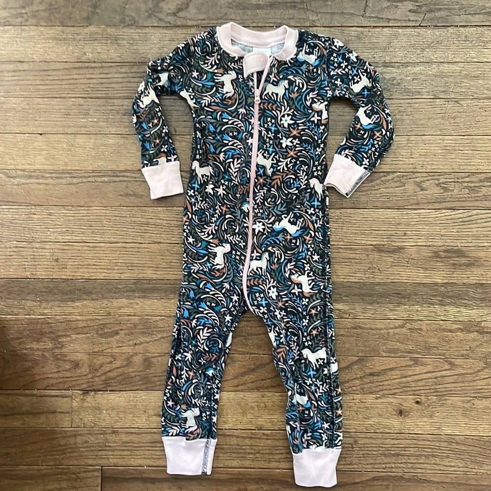 Hanna Andersson Unicorn floral pajamas